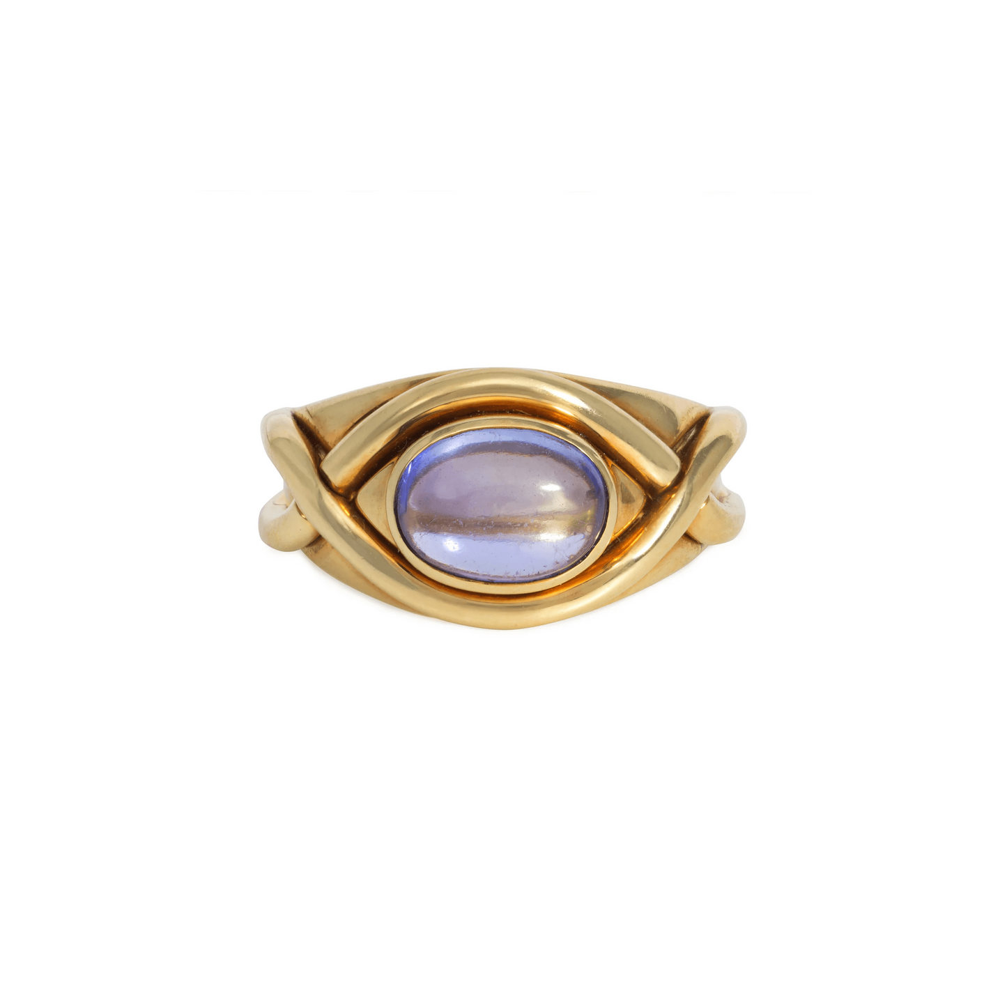 Tiffany & Co. 1960s 18KT Yellow Gold Tanzanite Ring front