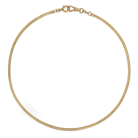 Retro 14KT Yellow Gold Necklace front