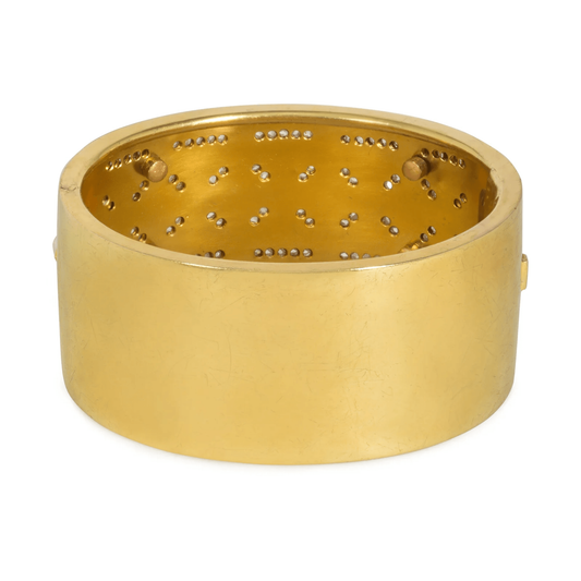 Victorian 15KT Yellow Gold Diamond & Pearl Bracelet back