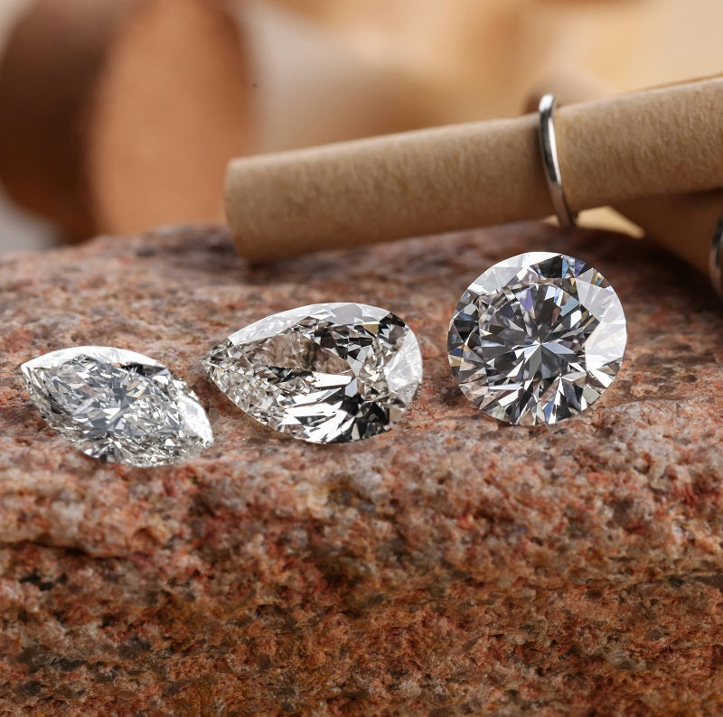 Marquis, pear and round diamonds, photo by Prahant Designing Studio, courtesy Unsplash.&nbsp;