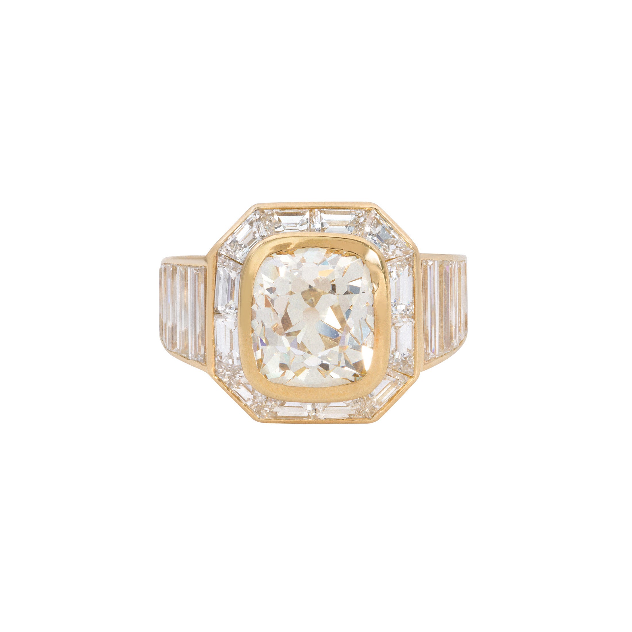 vintage gold diamond ring from American Trading Enterprises