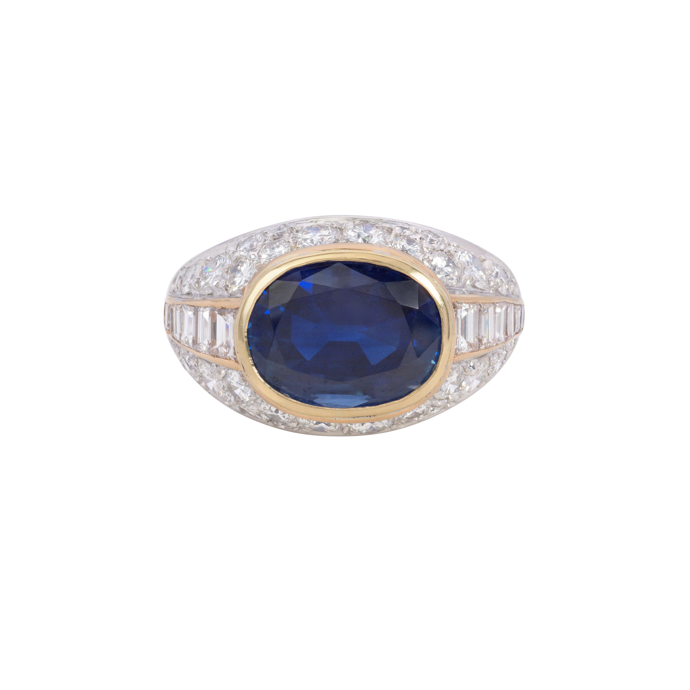 vintage sapphire and diamond ring from American Trading Enterprises