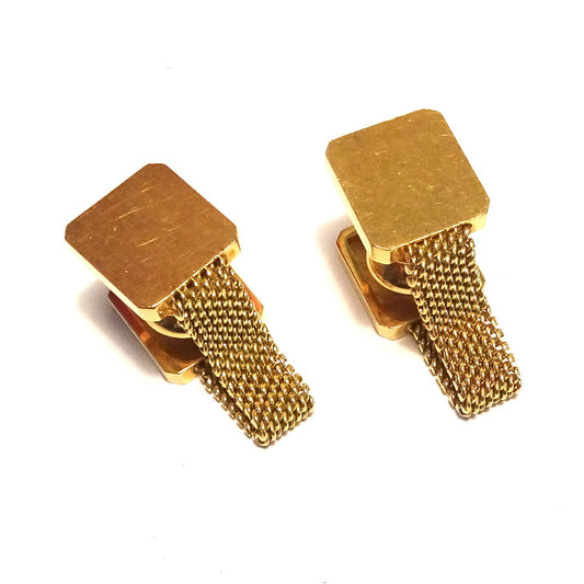 Meister 1960s 18KT Yellow Gold Cufflinks front