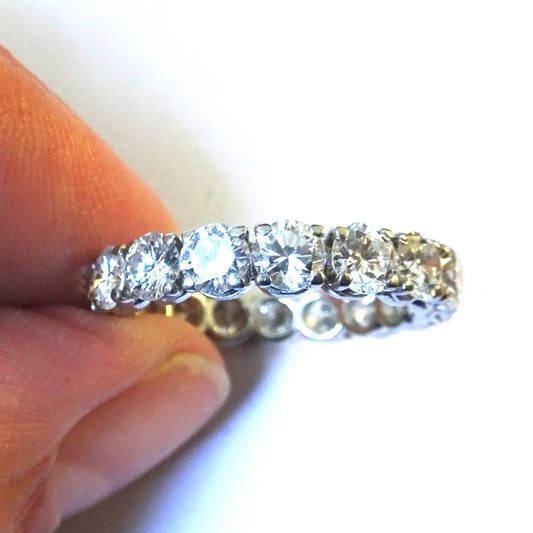 Post-1980s 18KT White Gold Diamond Ring front