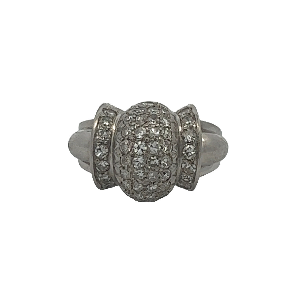 1940s Platinum Diamond Ring front