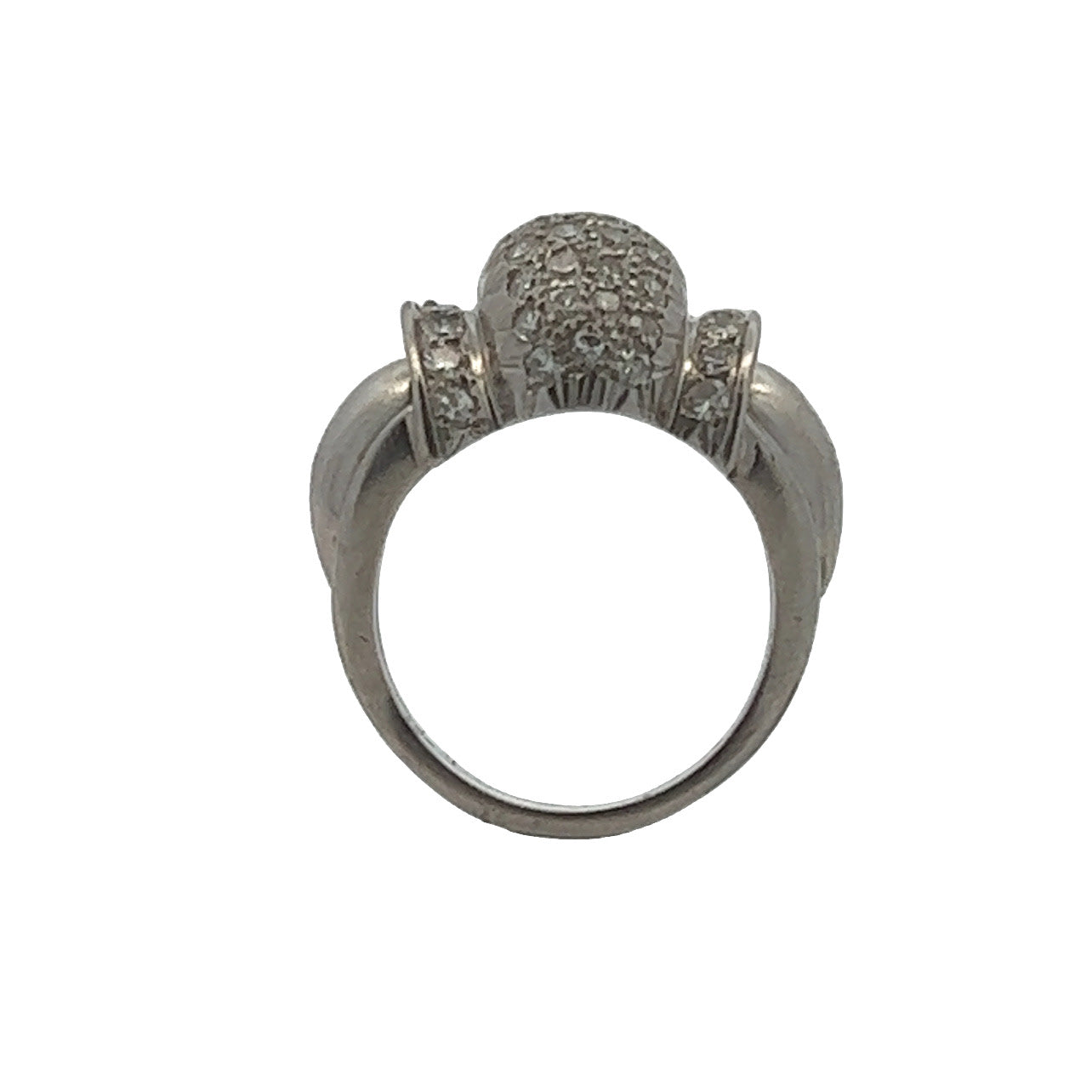 1940s Platinum Diamond Ring profile