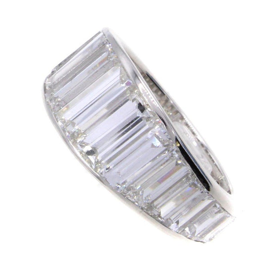Post-1980s Platinum Diamond Eternity Ring side