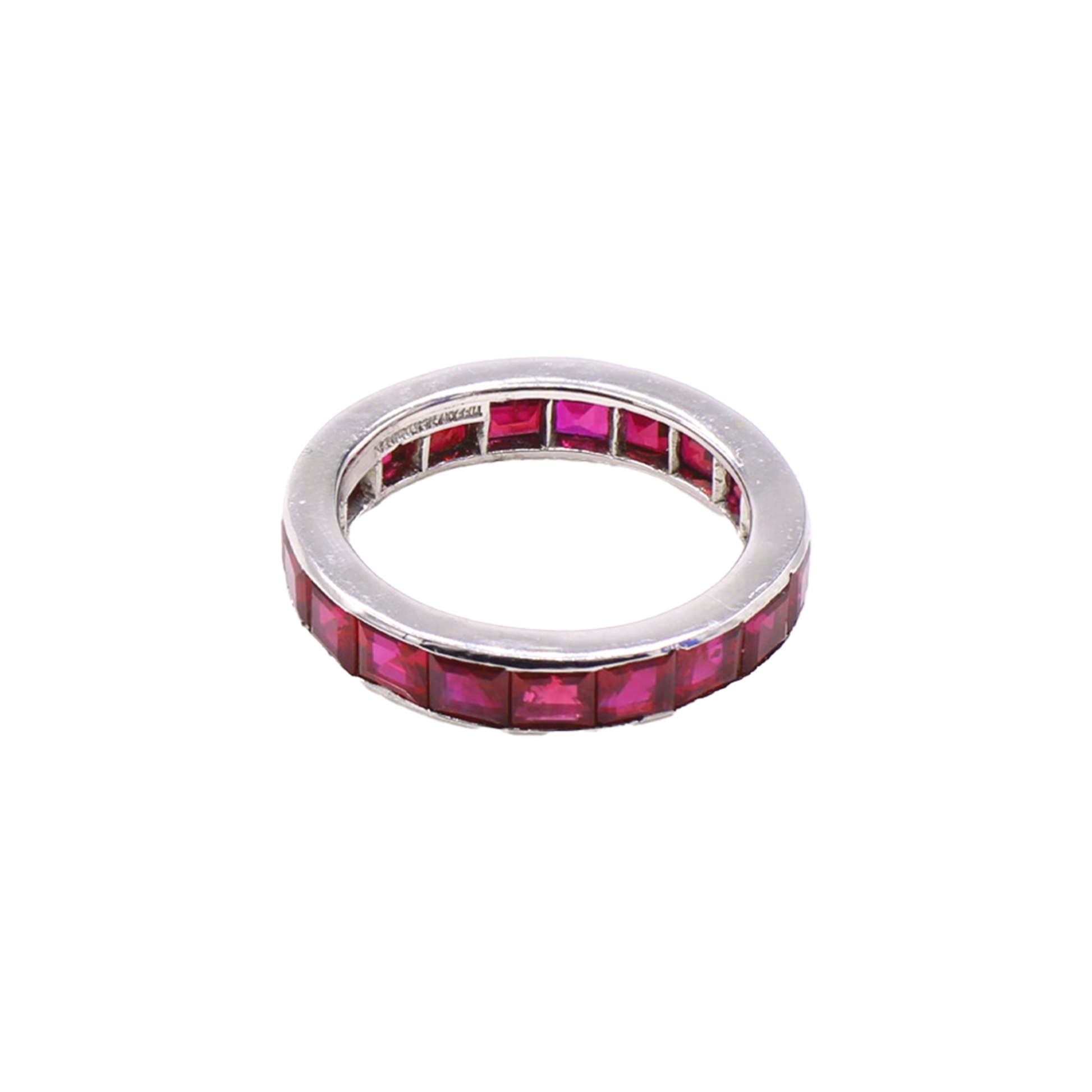 Tiffany & Co. 1970s Platinum Ruby Ring top