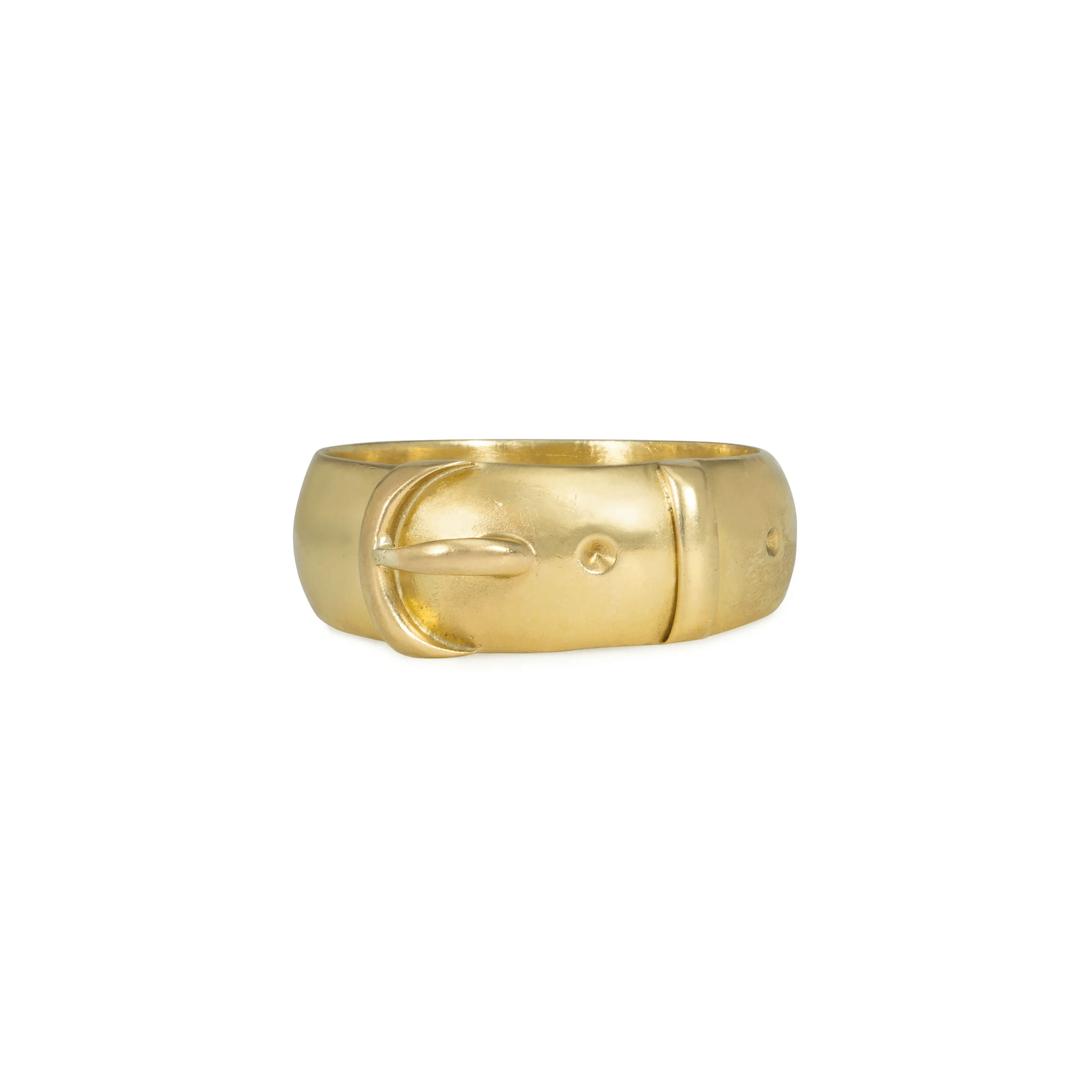 Antique 18KT Yellow Gold Buckle Ring