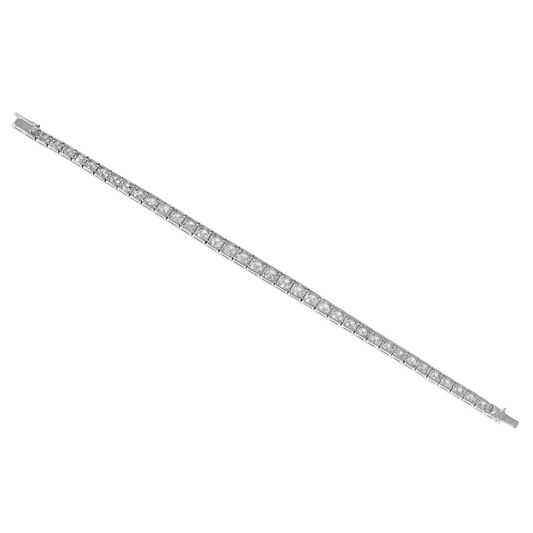 Art Deco Platinum Diamond Bracelet back