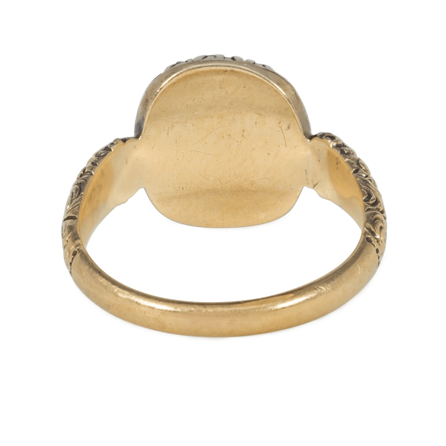 Georgian 18KT Yellow Gold Diamond Ring back