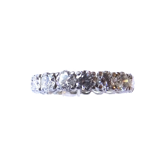 Post-1980s 18KT White Gold Diamond Ring front