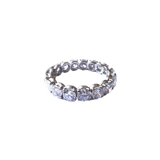Post-1980s 18KT White Gold Diamond Ring front