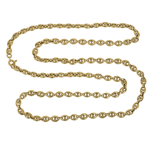 Post-1980s 18KT Yellow Gold Necklace front