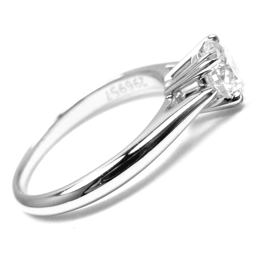 Harry Winston Post-1980s Platinum Diamond Ring side