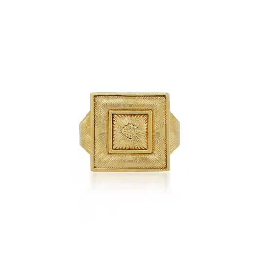 Buccellati Post-1980s 18KT Yellow Gold Ring front