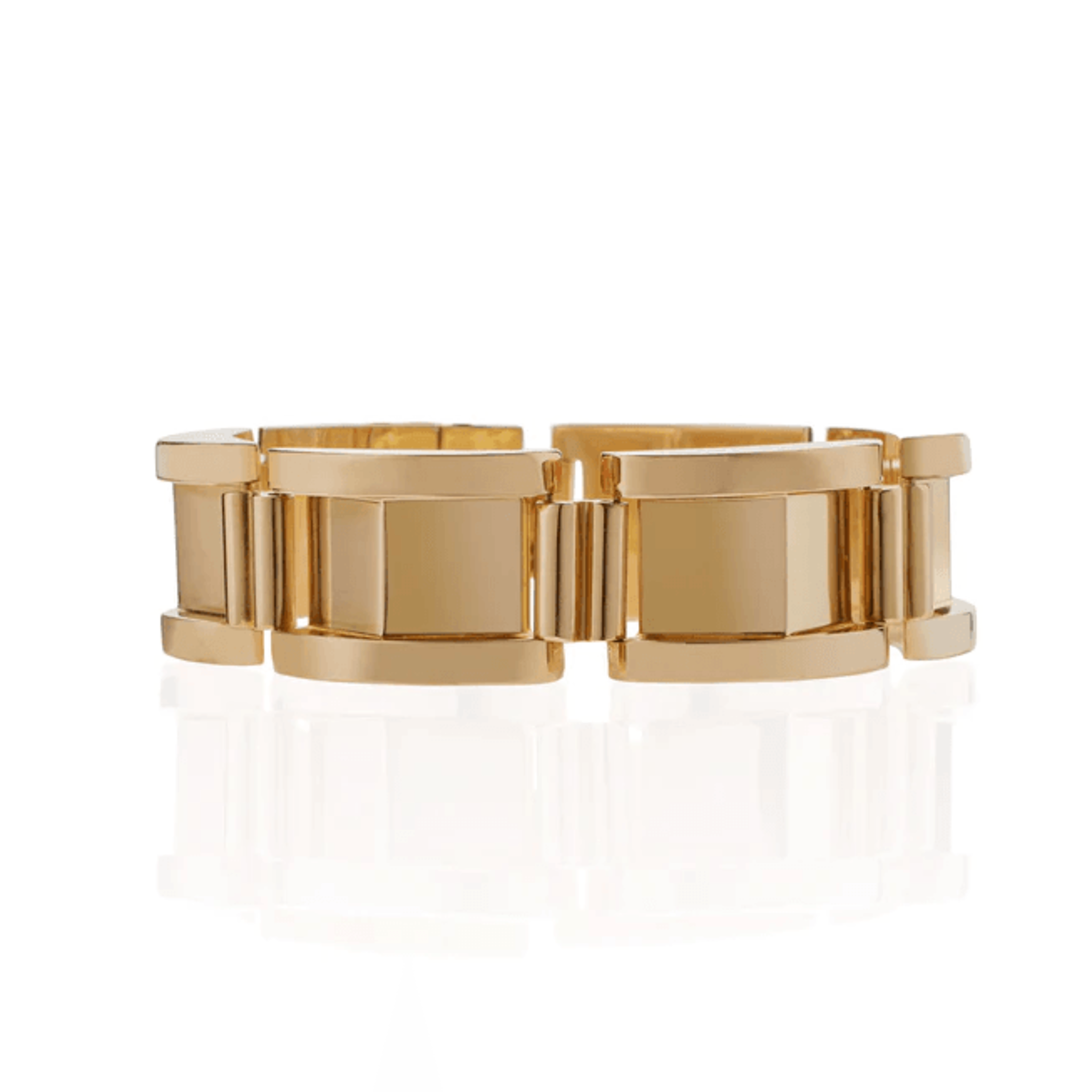 Ernest Le Sénéchal French Retro 18KT Yellow Gold Bracelet