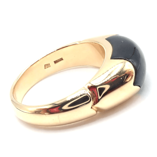 Bulgari 1980s 18KT Yellow Gold Tourmaline Ring side