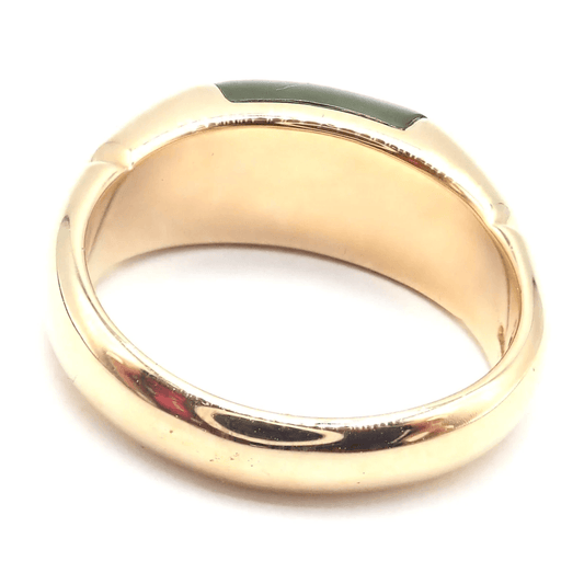 Bulgari 1980s 18KT Yellow Gold Tourmaline Ring back