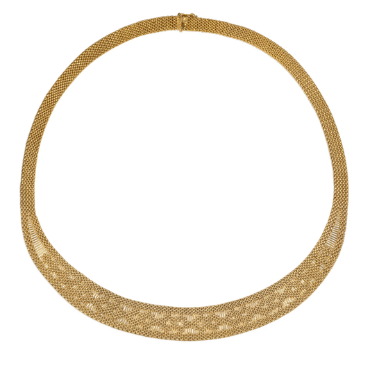 Caplain Paris 1970s 18KT Yellow Gold Necklace front