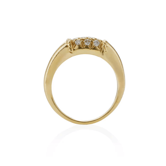 Van Cleef & Arpels NY Post-1980s 18KT Yellow Gold Diamond Philippine Ring profile