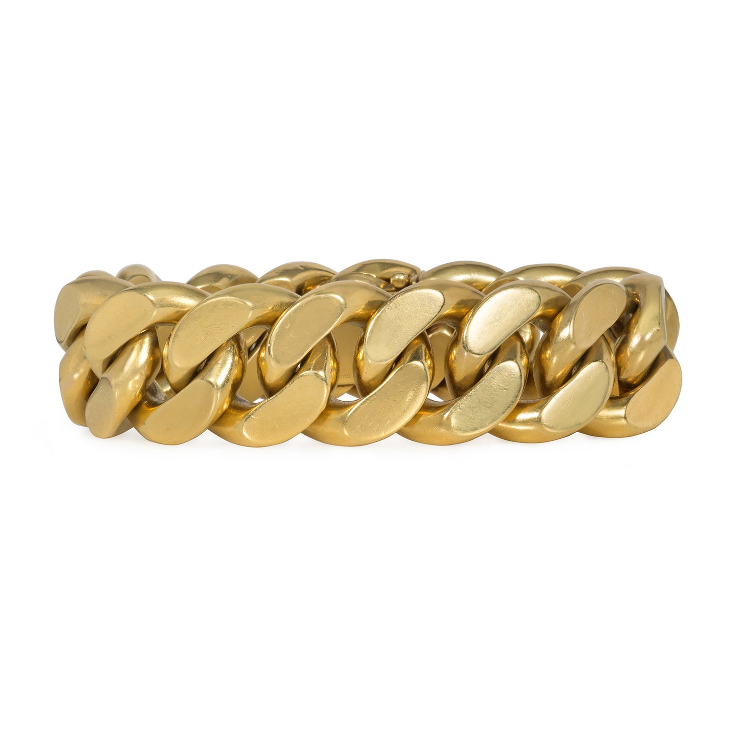 Mellerio Paris Retro 18KT Yellow Gold Curblink Bracelet front