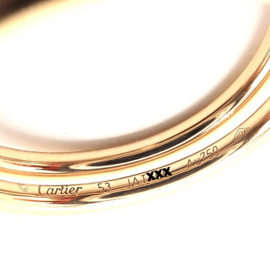 Cartier Post-1980s 18KT Yellow Gold Diamond Juste Un Clou Nail Ring signature