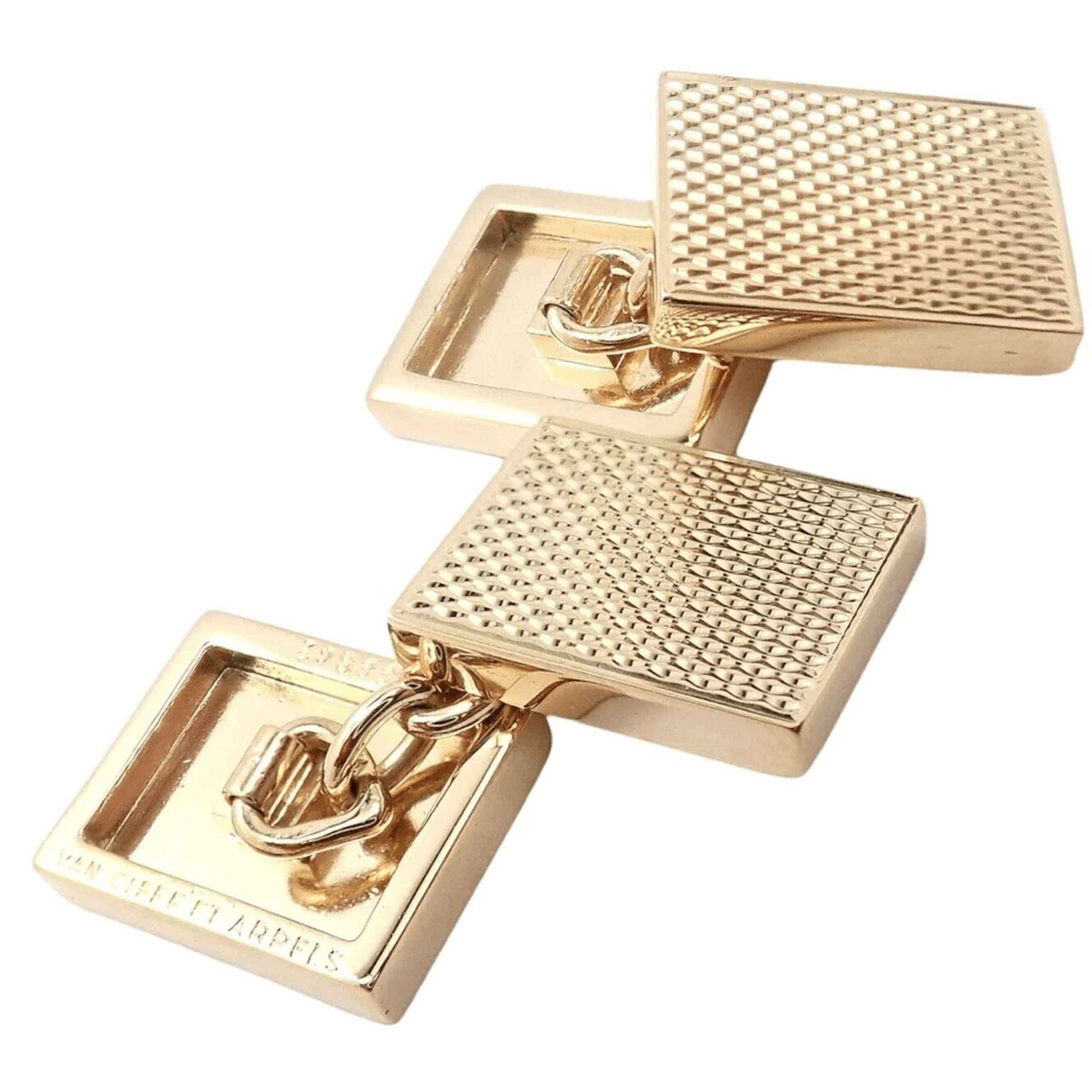 Van Cleef & Arpels Post-1980s 18KT Yellow Gold Cufflinks front