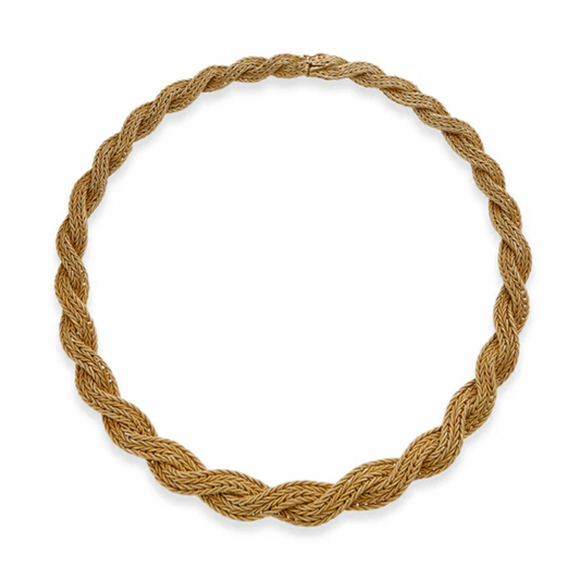 1970s 18KT Yellow Gold Necklace front