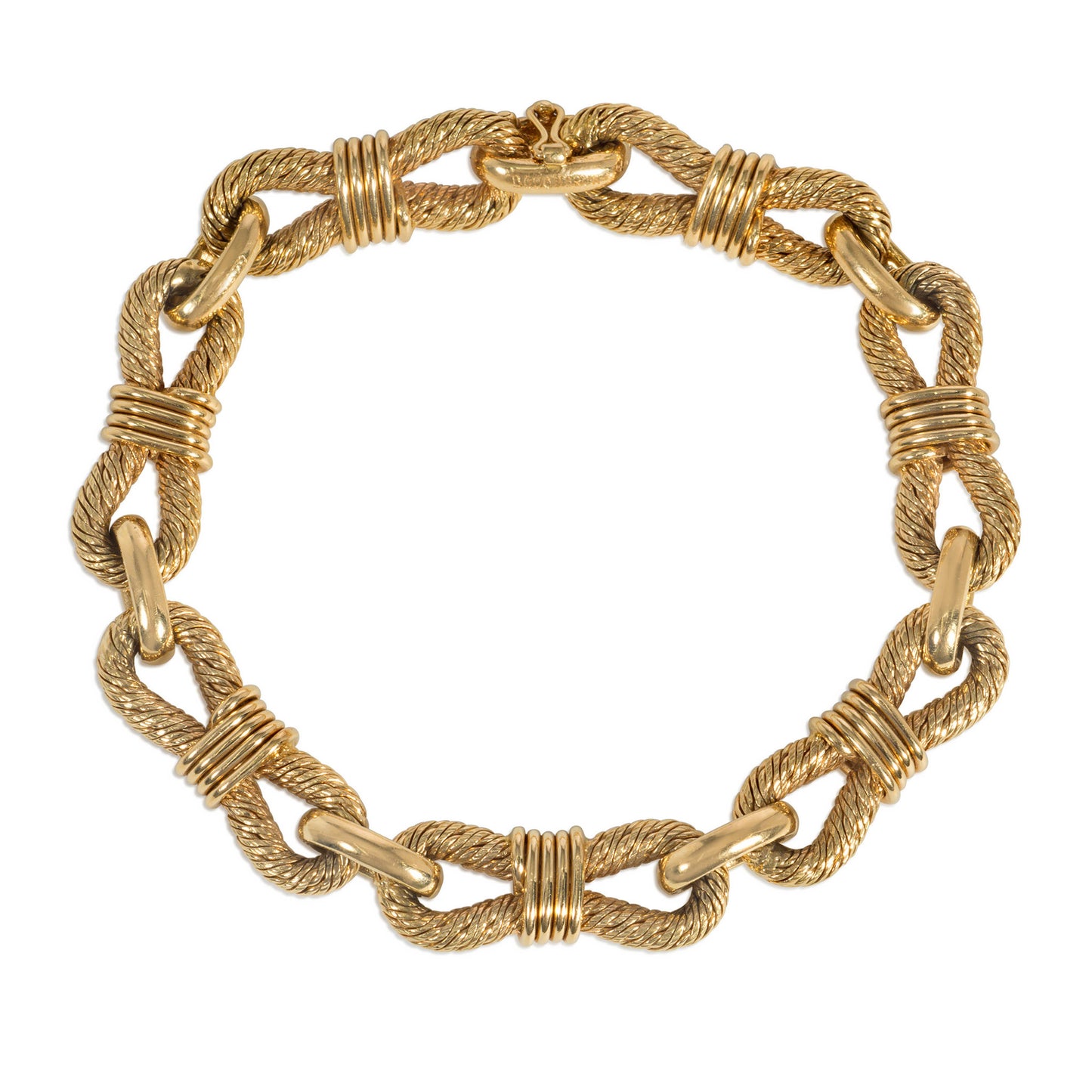 Boucheron Paris 1960s 18KT Yellow Gold Bracelet front