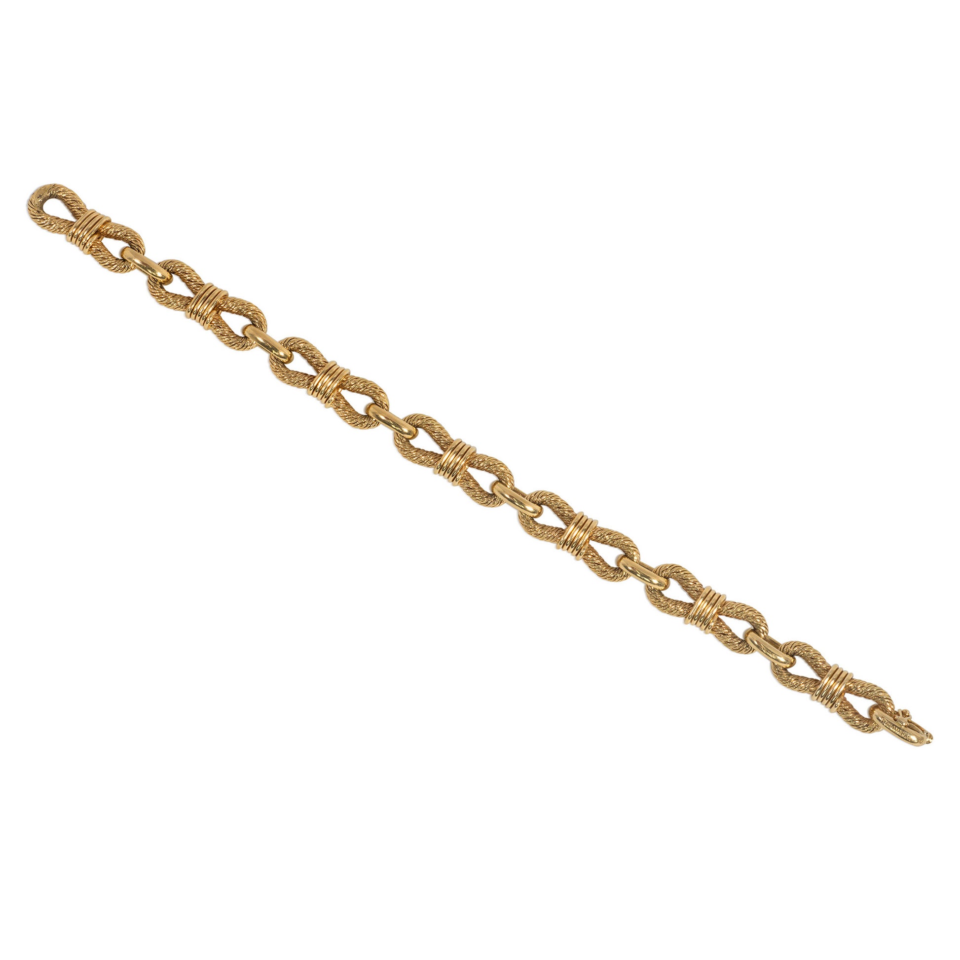 Boucheron Paris 1960s 18KT Yellow Gold Bracelet front