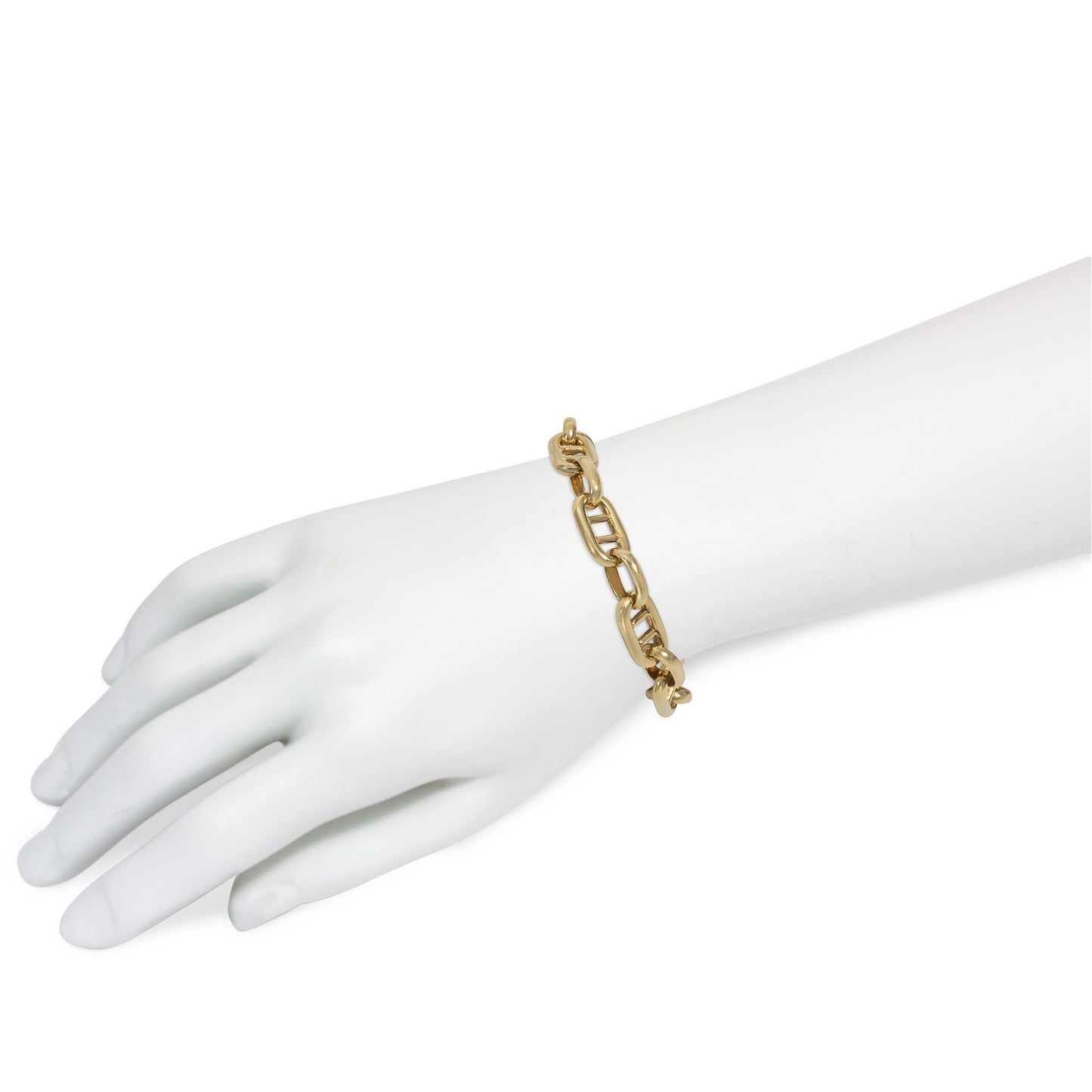 Cartier Paris 1960s 18KT Yellow Gold Bracelet on wrist