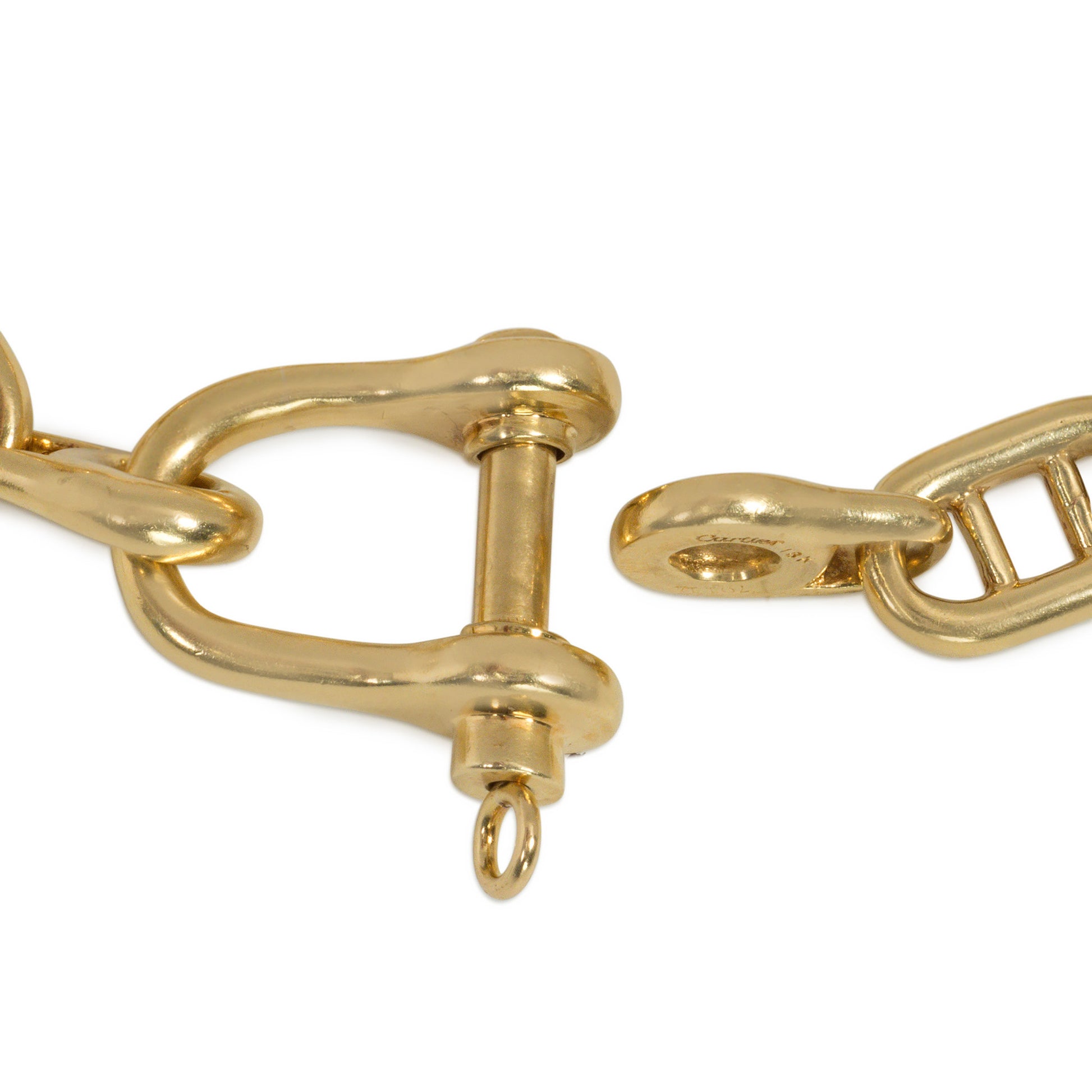 Cartier Paris 1960s 18KT Yellow Gold Bracelet clasp