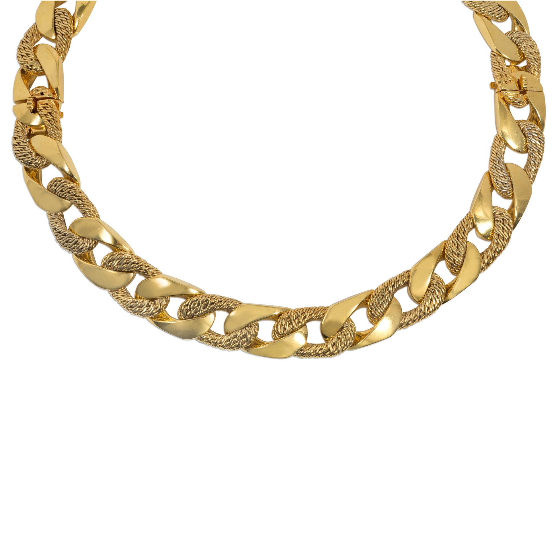 Georges Lenfant 1970s 18KT Yellow Gold Bracelets / Necklace