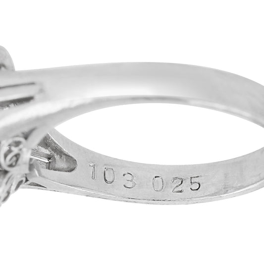 Post-1980s Platinum Sapphire & Diamond Ring hallmarks