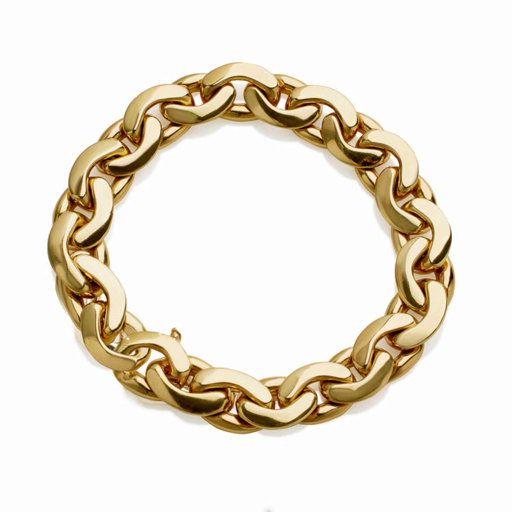 Tiffany & Co. Italy 1970s 18KT Yellow Gold Bracelet front