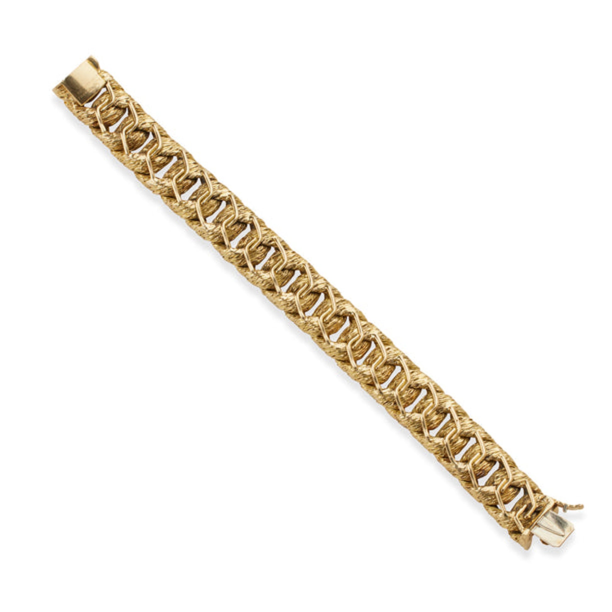 Tiffany & Co. Paris 1970s 18KT Yellow Gold Bracelet back