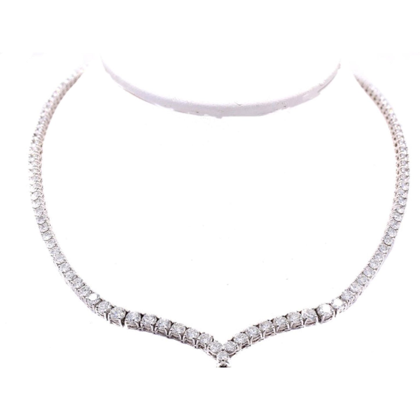 Cartier 1970s Platinum & 18KT Yellow Gold Emerald & Diamond Rivière Necklace front