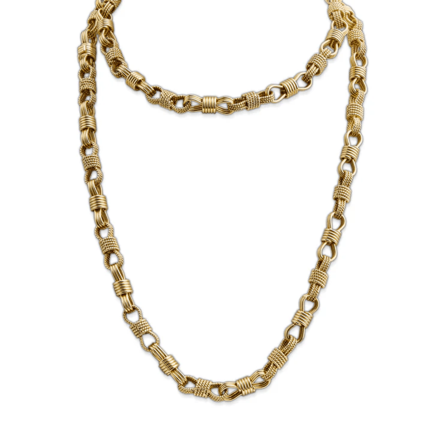 Bulgari Rome 1960s 18KT Yellow Gold Necklace front