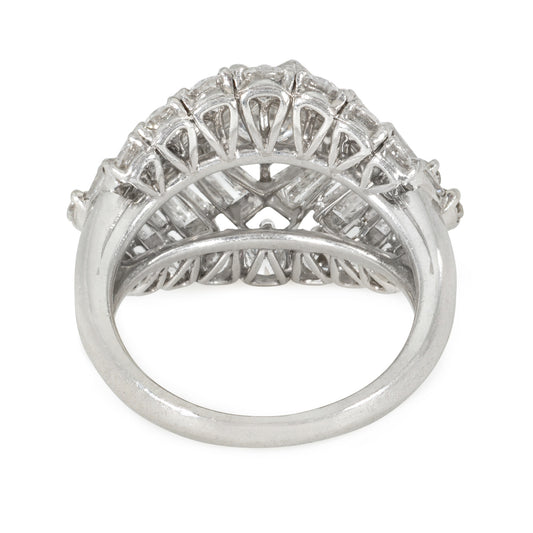 1950s Platinum Diamond Ring back