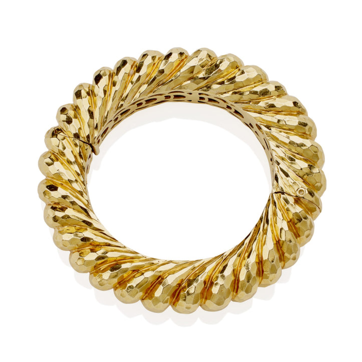 Henry Dunay 1970s 18KT Yellow Gold Bracelet profile