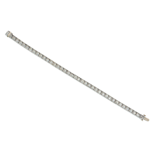 Art Deco Platinum Diamond Bracelet back