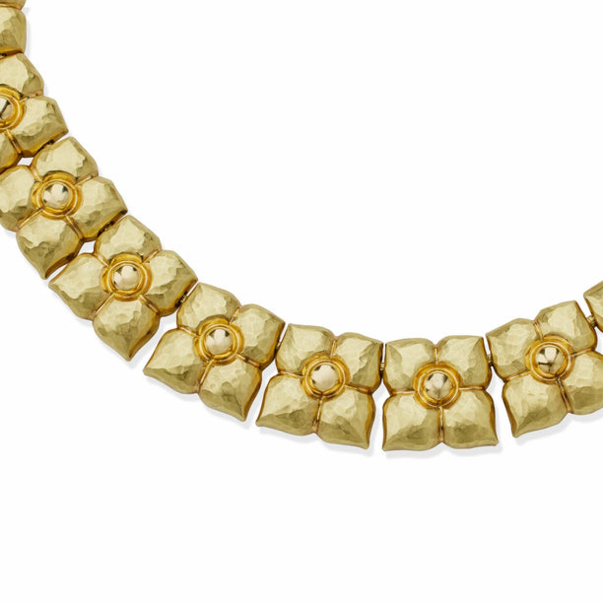 Tiffany & Co. Italy 1980s 18KT Yellow Gold Necklace close-up details