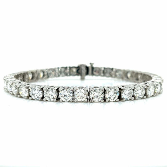 Post-1980s Platinum Diamond Bracelet front