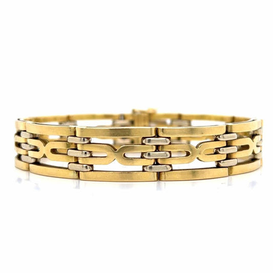 Bulgari Post-1980s 18KT Yellow Gold Bracelet front