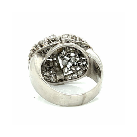1950s Platinum Diamond Ring back