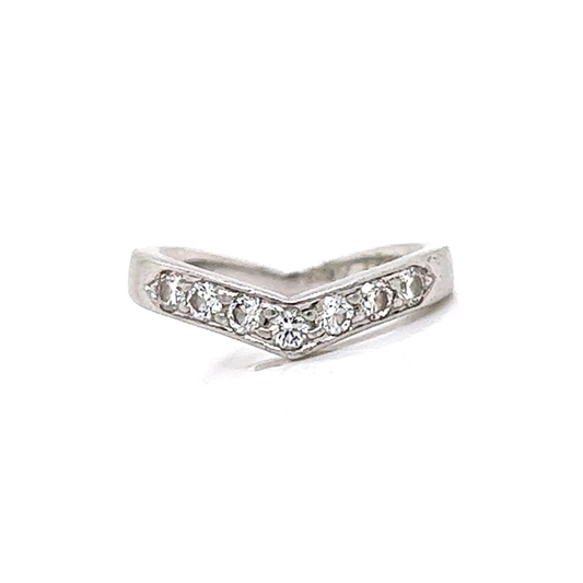 Tiffany & Co. Post-1980s Platinum Diamond Ring front