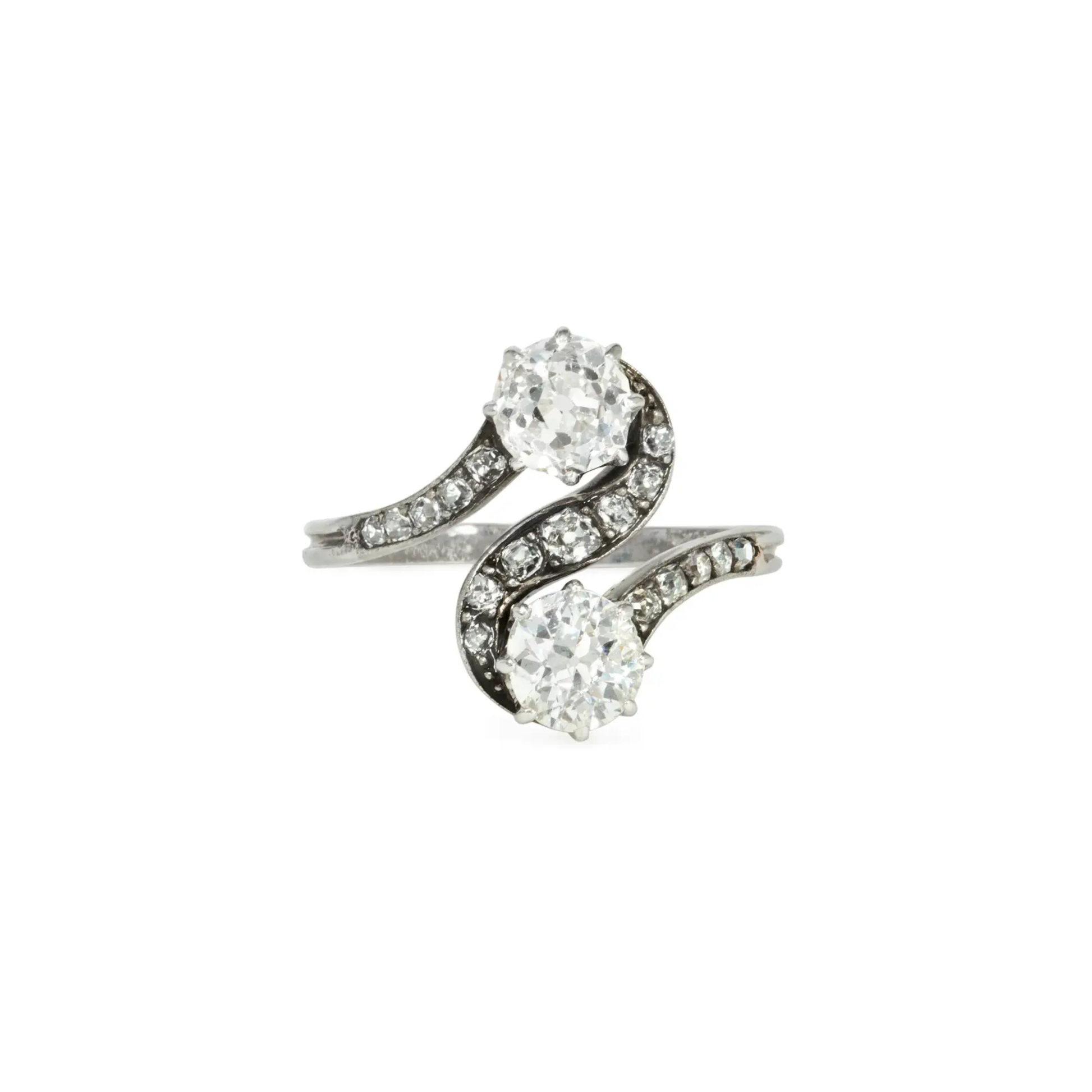 Edwardian Platinum Diamond Ring front