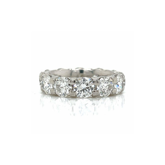 Post-1980s Platinum Diamond Ring front