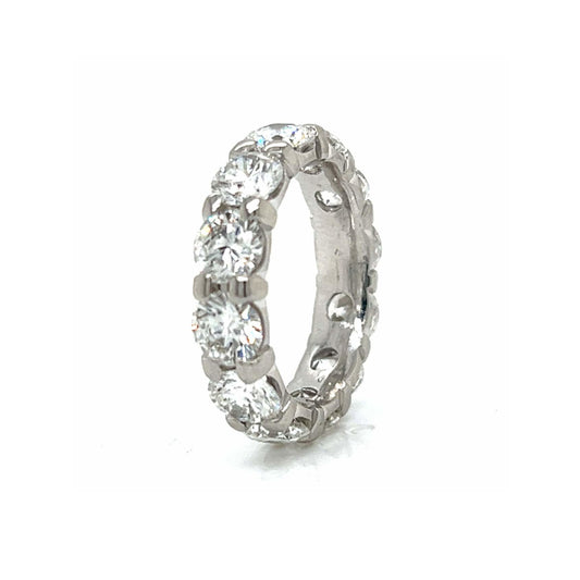 Post-1980s Platinum Diamond Ring side